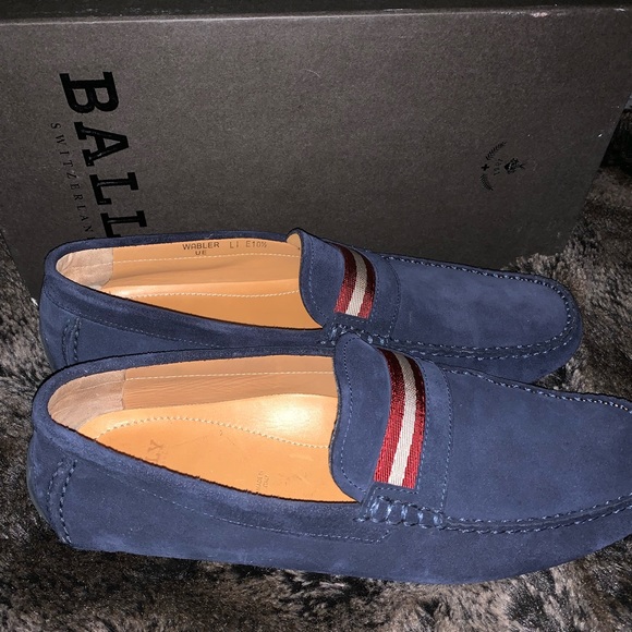 bally shoes blue